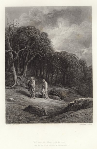 Illustration for Vivien by Alfred Tennyson by Gustave Dore